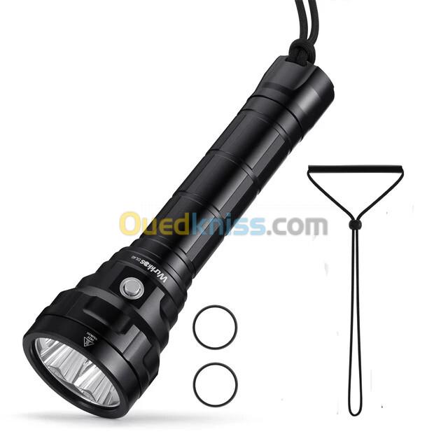 Lampe Torche Wurkkos DL40 - 5000 Lumen Chasse Sous Marine Plongée (Rechargeable)