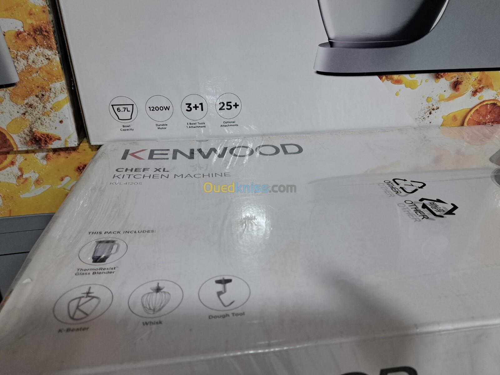 PETRIN KENWOOD CHEF XL 1200W 6.7L KVL4120S AVEC BLENDER EN VERRE 