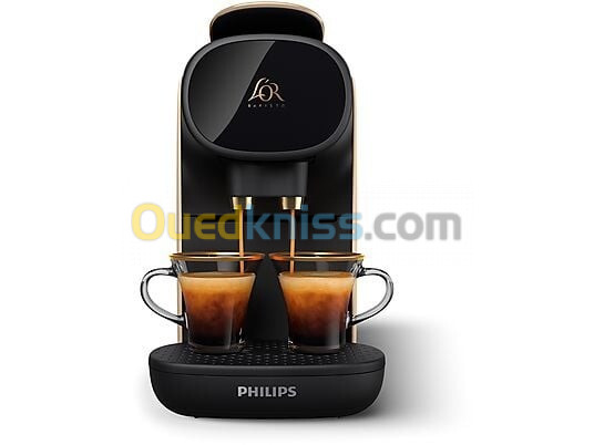 MACHINE À CAFÉ PHILIPS LOR BARISTA AVEC 50 CAPSULES COULEUR OR CHAMPAGNE 