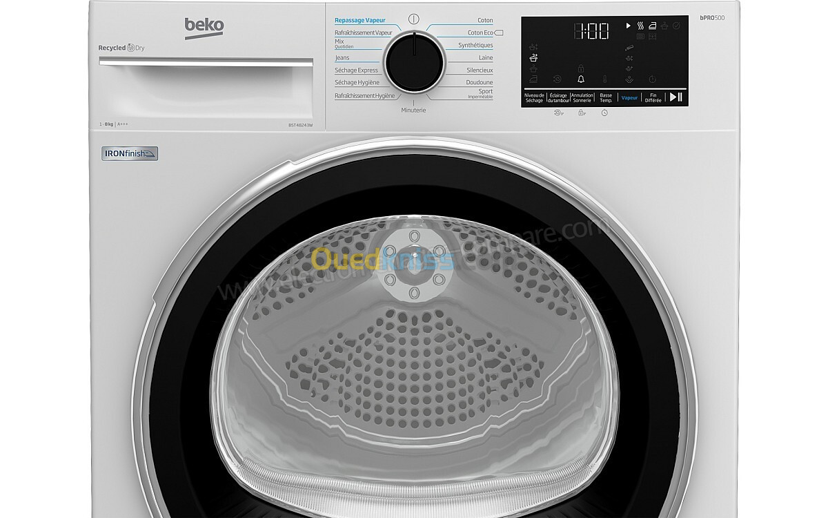 SÈCHE LINGE BEKO 8KG IRONFINISH POMPE À CHALEUR A+++ 