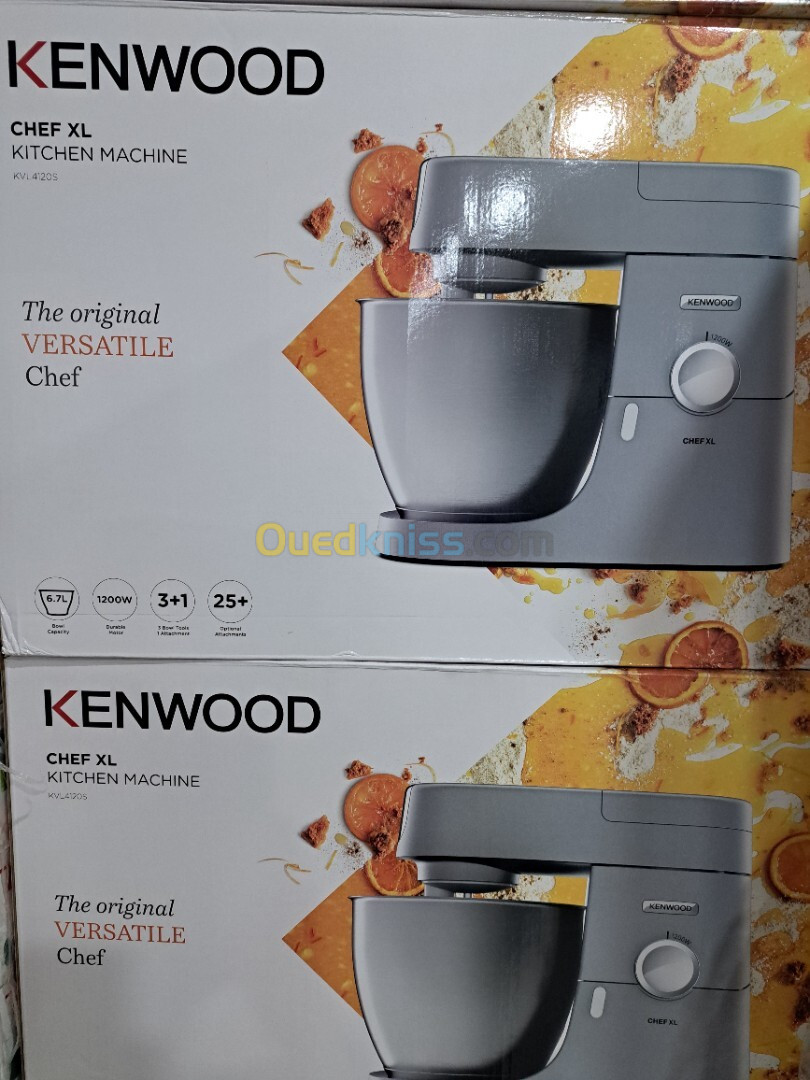 PETRIN KENWOOD CHEF XL 1200W 6.7L KVL4120S AVEC BLENDER EN VERRE 