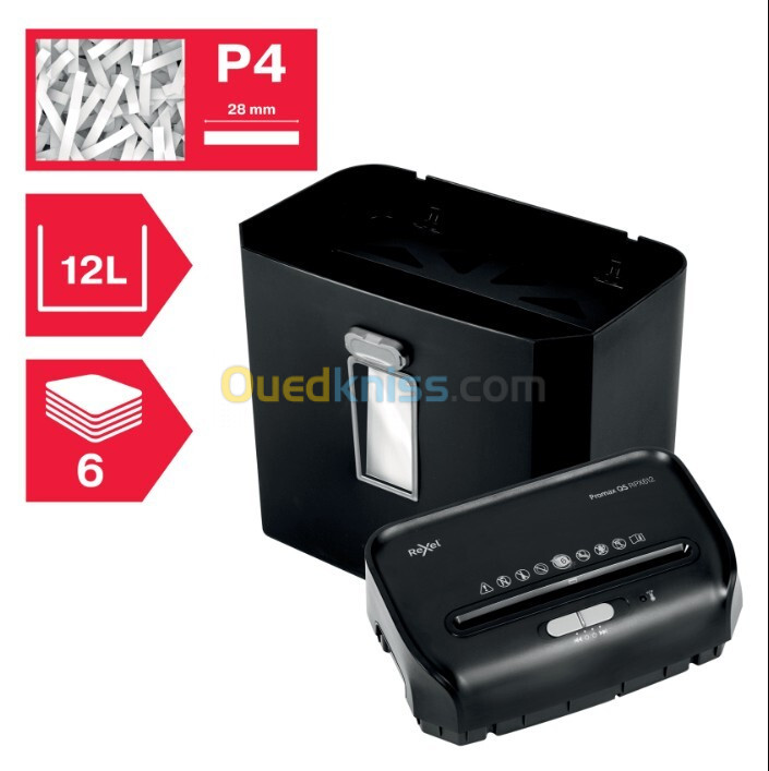 Destructeur de documents Rexel ProMax QS RPX612