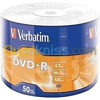 DVD VIERGE 4.7GO VERBATIM  Pack de 50