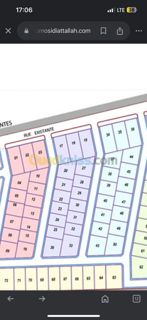 Vente Terrain Oran Sidi maarouf