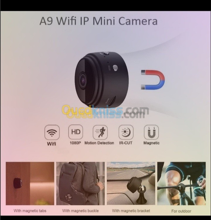 Mini caméra de surveillance sans fil لمراقبة بيتك أو محلك بسرية 