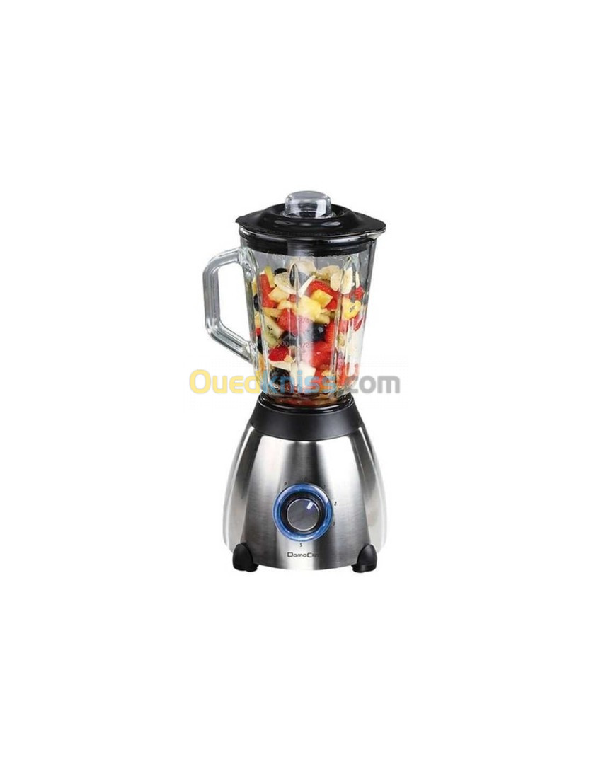 Domoclip Blender Verre & Inox 1,5 L 500 W