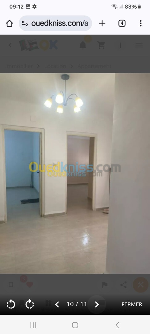 Location Appartement F3 Alger Birkhadem