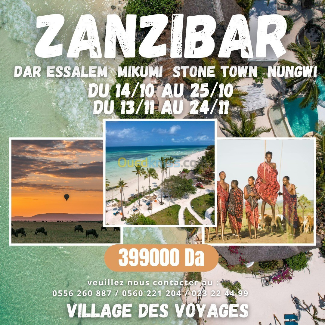 Voyage organisé a Zanzibar 2024