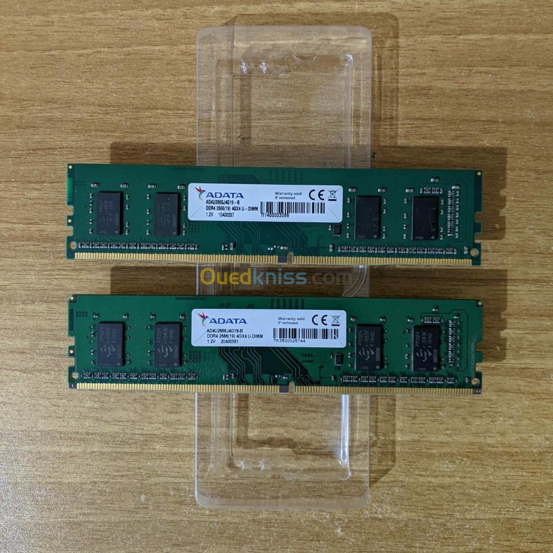 RAM ADATA KIT 8GB DDR4 (4X2) 2666MHZ CL19