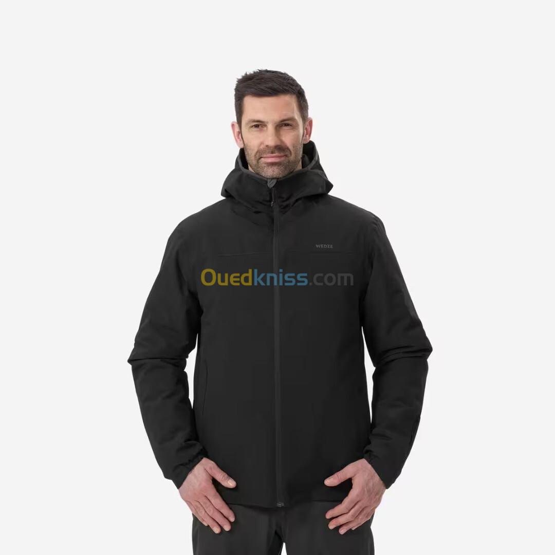 Veste de ski chaude et imperméable homme, 100 noir