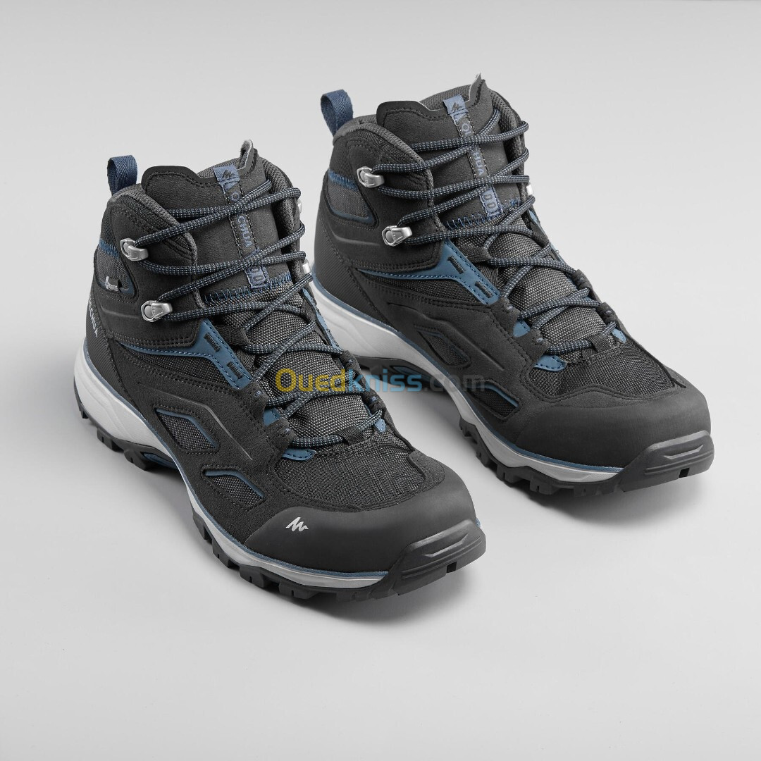 Chaussures imperméables de randonnée montagne - MH100 Mid Noir - Homme