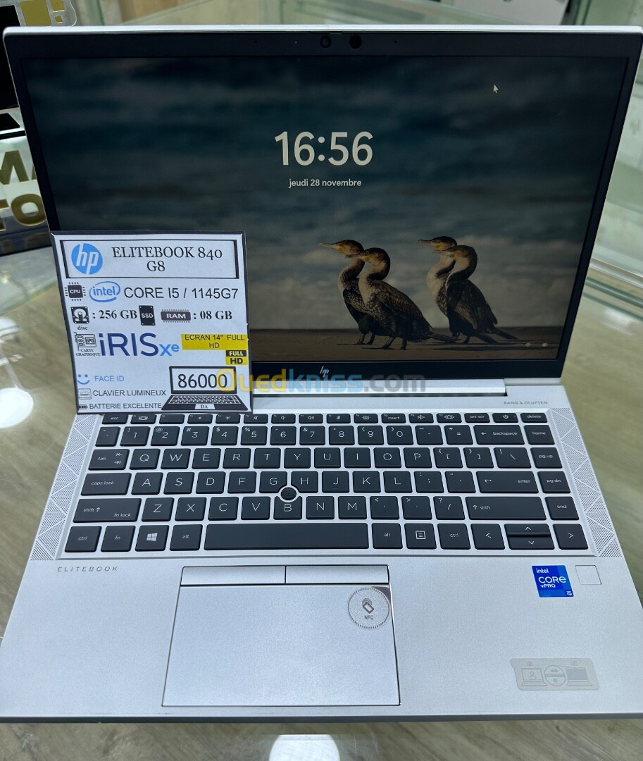 HP ELITEBOOK 840 G8 CPU: CORE i5 / 1145G7 DISC : 256 GB / 08 GB