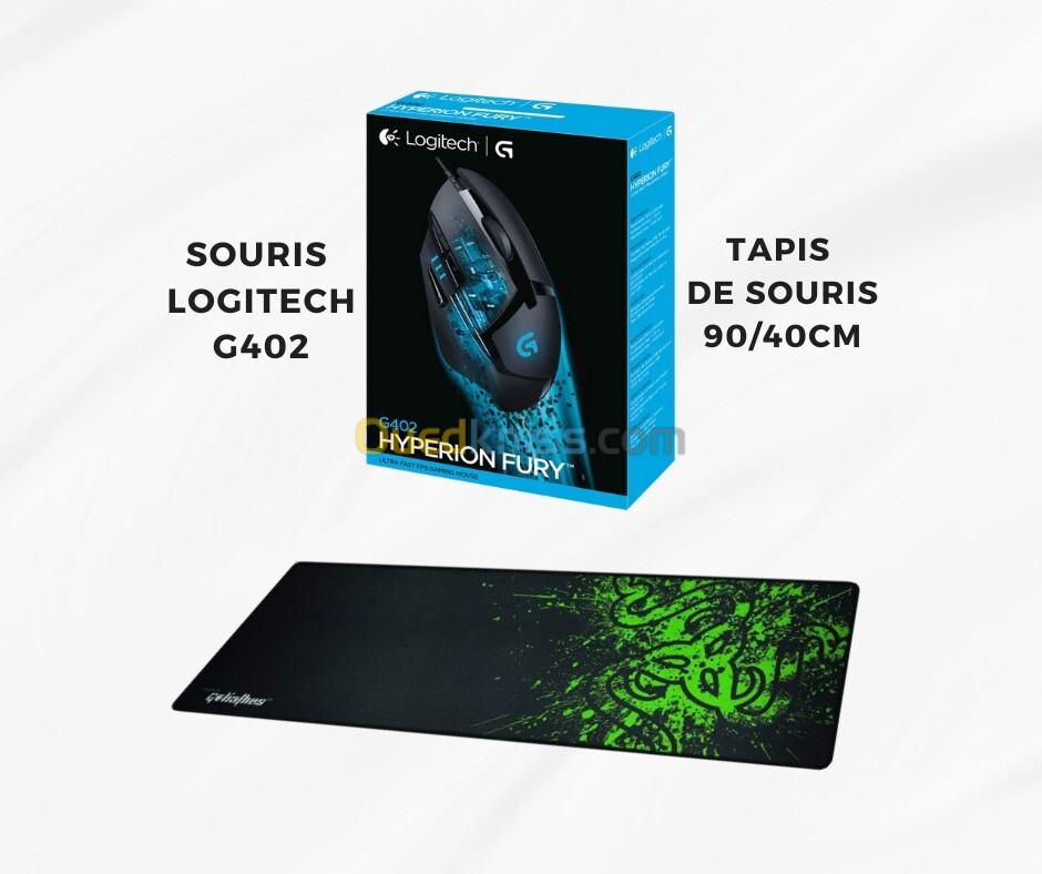 SOURIS LOGITECH G402 + TAPIS DE SOURIS 90 CM