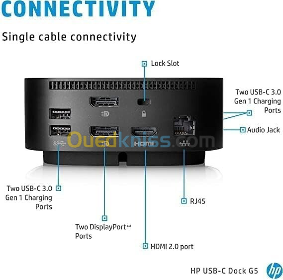 HP STATION D'ACCUEIL USB TYPE C G5 