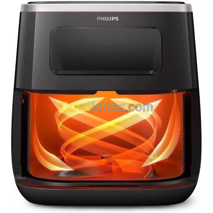 Philips Airfryer 5,6 L avec fenêtre numérique et technologie Rapid