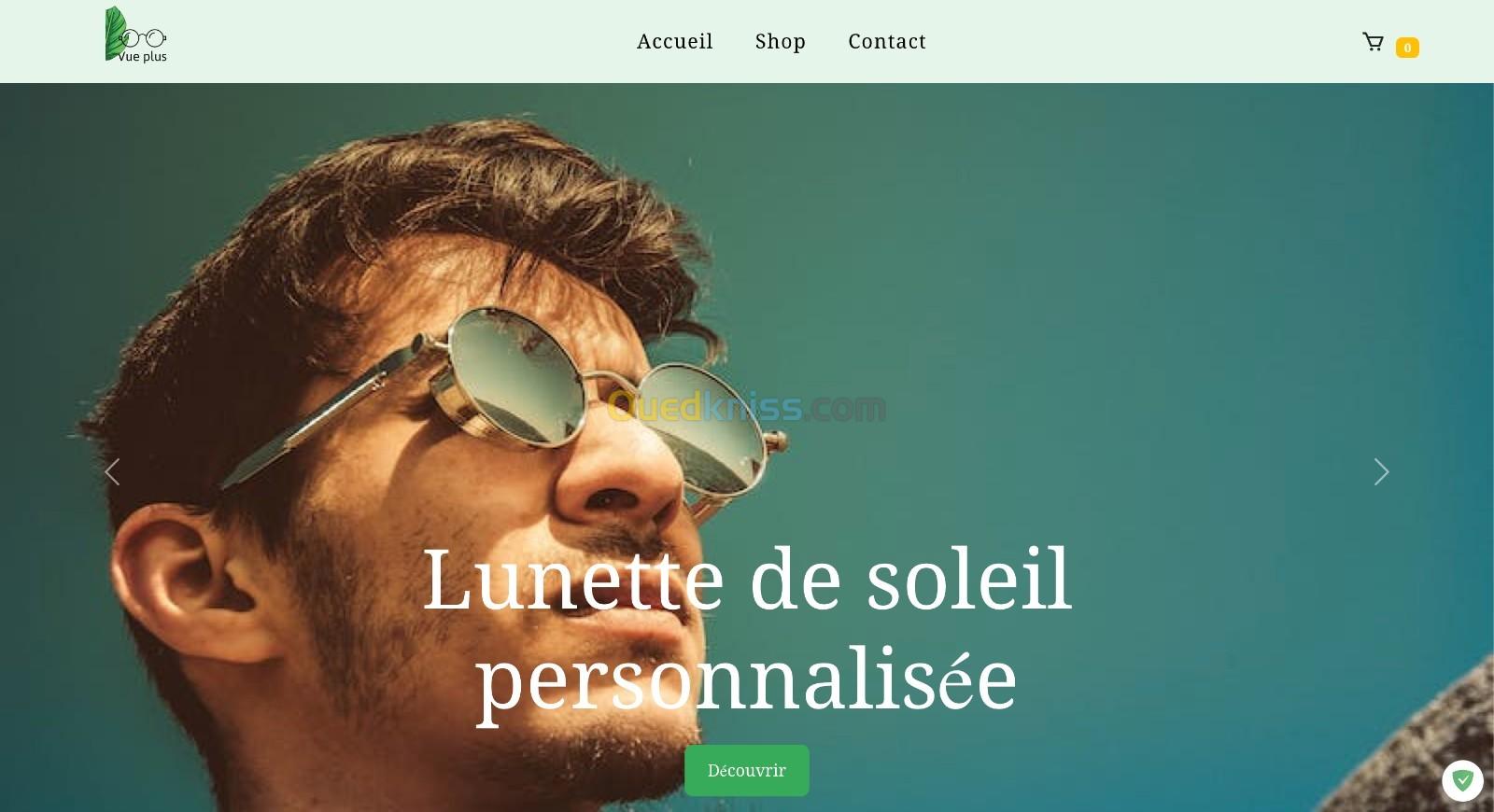 Site e-commerce + espace admin à 40 000 Da