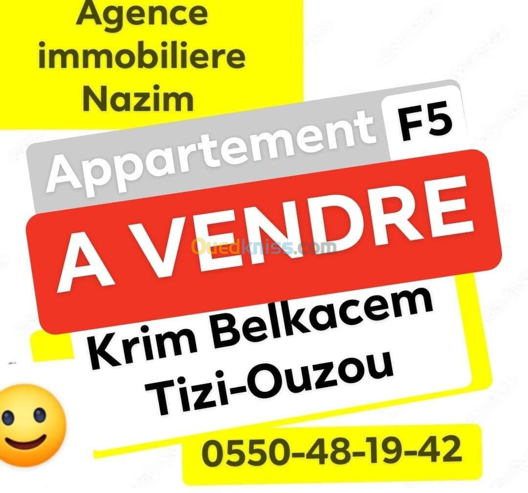 Vente Appartement F5 Tizi Ouzou Tizi ouzou