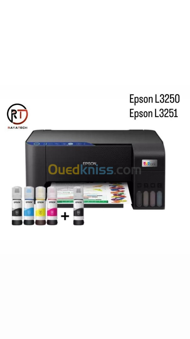 Imprimante Multifonction Jet d'encre EPSON EcoTank L3251 / L3250, Avec WIFI 