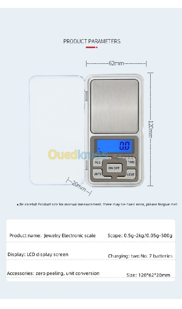 Balance Bijoux Numérique Haute Qualité (Précision 0.01g)