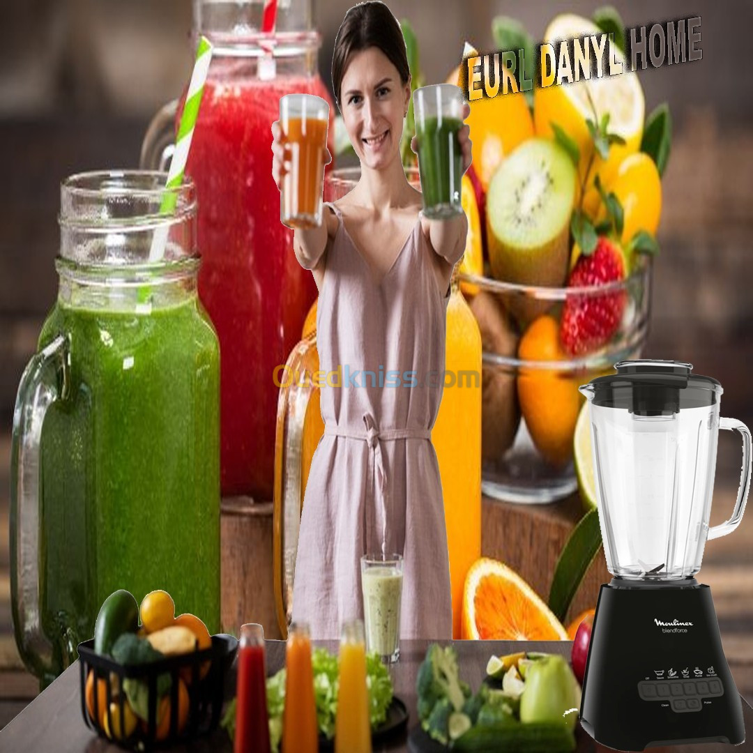 Blender mixeur électrique, Bol verre 1,75 L, Puissance 800 W