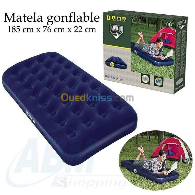 Bestway pack 2en1 pomp à air &pavillo matelas 