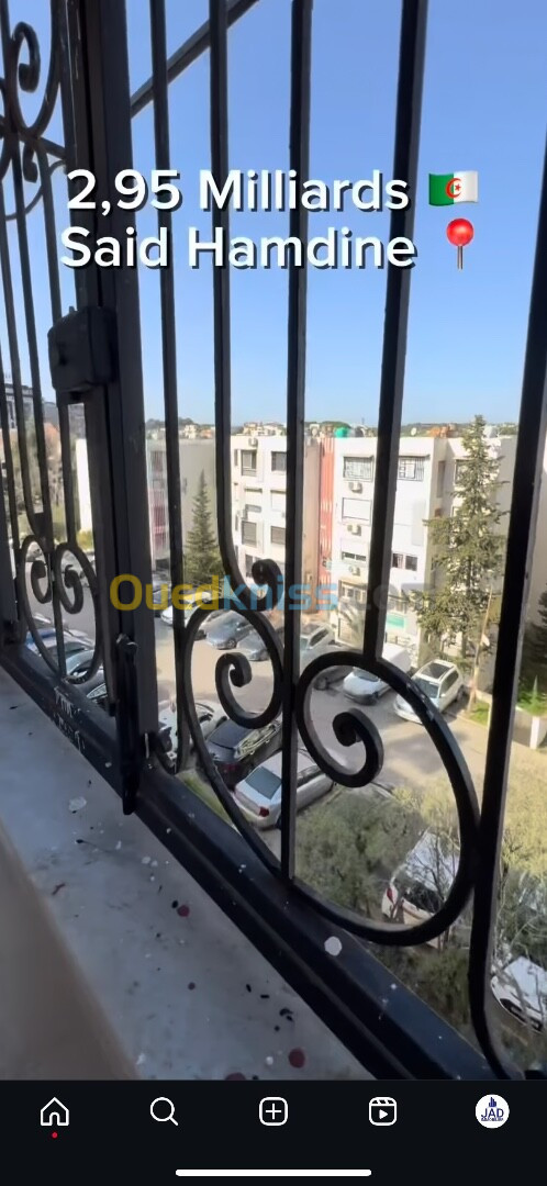 Vente Appartement F3 Alger Said hamdine