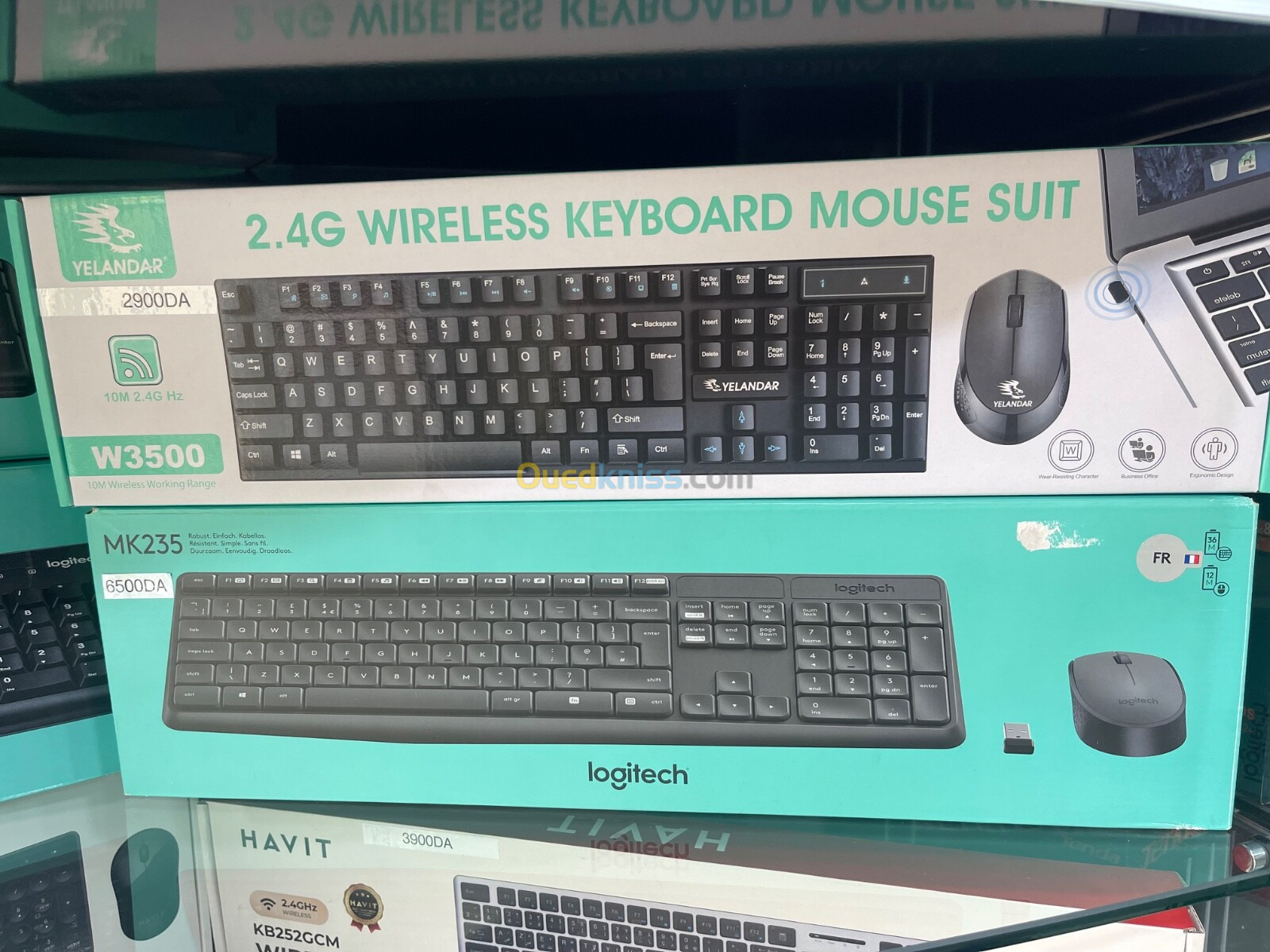 Clavier souris sans fil et avec fil plusieurs modèles 