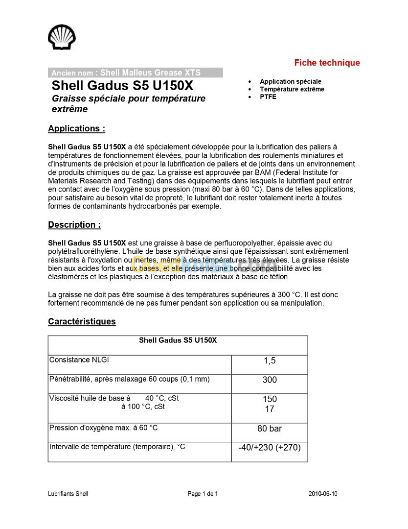 Shell Gadus S5 U150X 1.5 800gr
