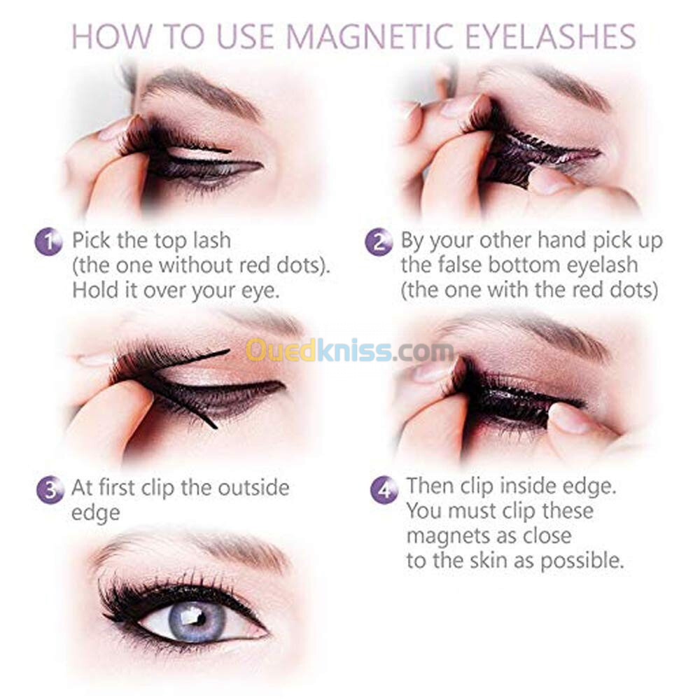 Faux cil magnétique,  رموش مغناطيسية