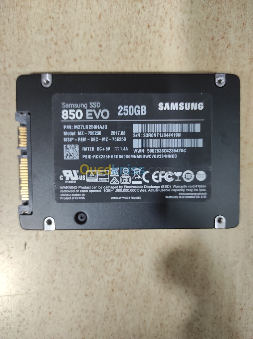 Ssd Samsung 256 go Evo 850