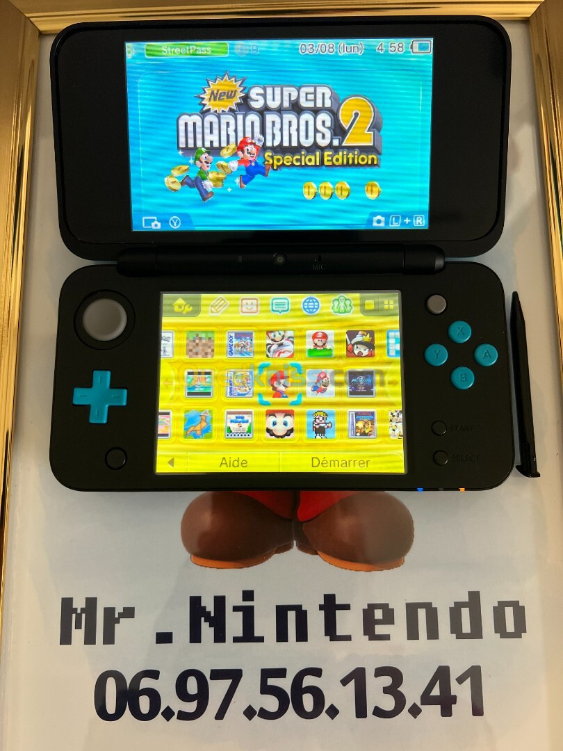 Nintendo 2DS XL flashée avec pleins de jeux