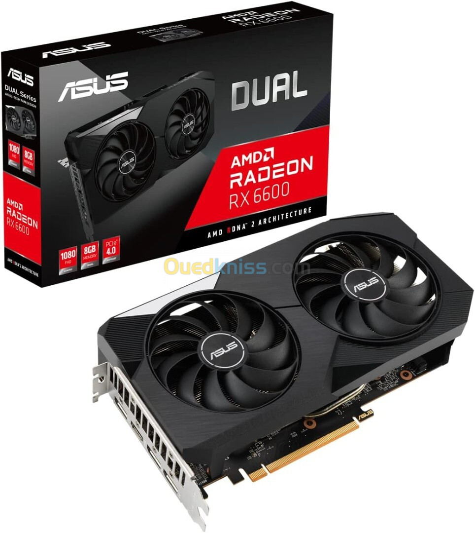 ASUS DUAL AMD Radeon RX 6600 8GB GDDR6