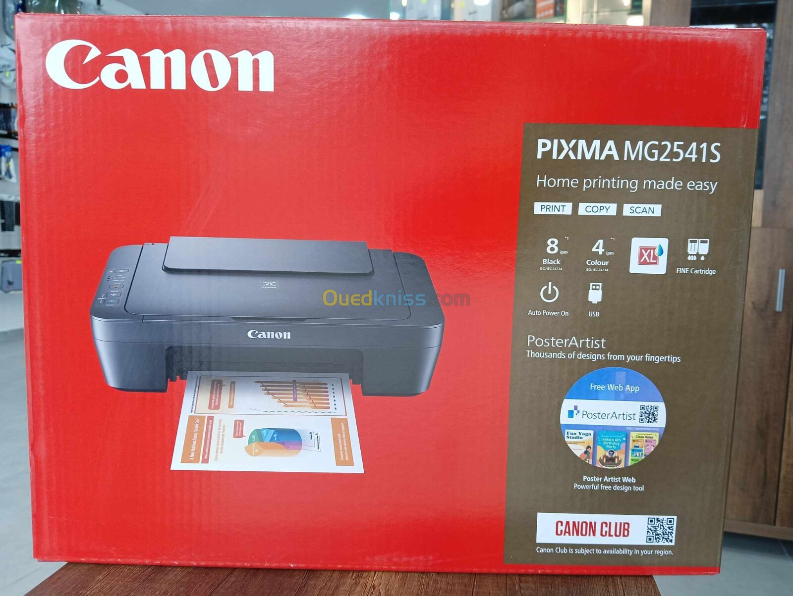 CANON PIXMA MG2541S Imprimante Couleur Multifonction Jet D'encre