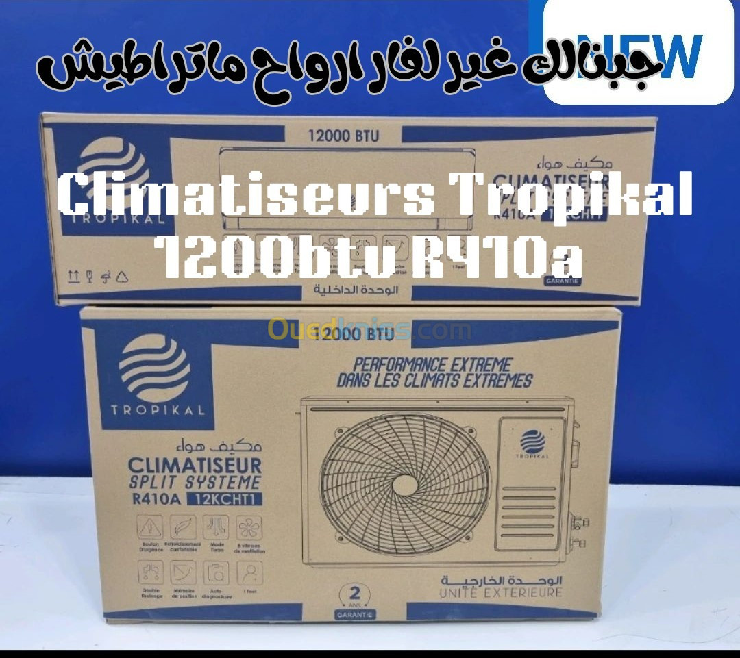 Climatiseur 12000 Btu TROPIKAL 