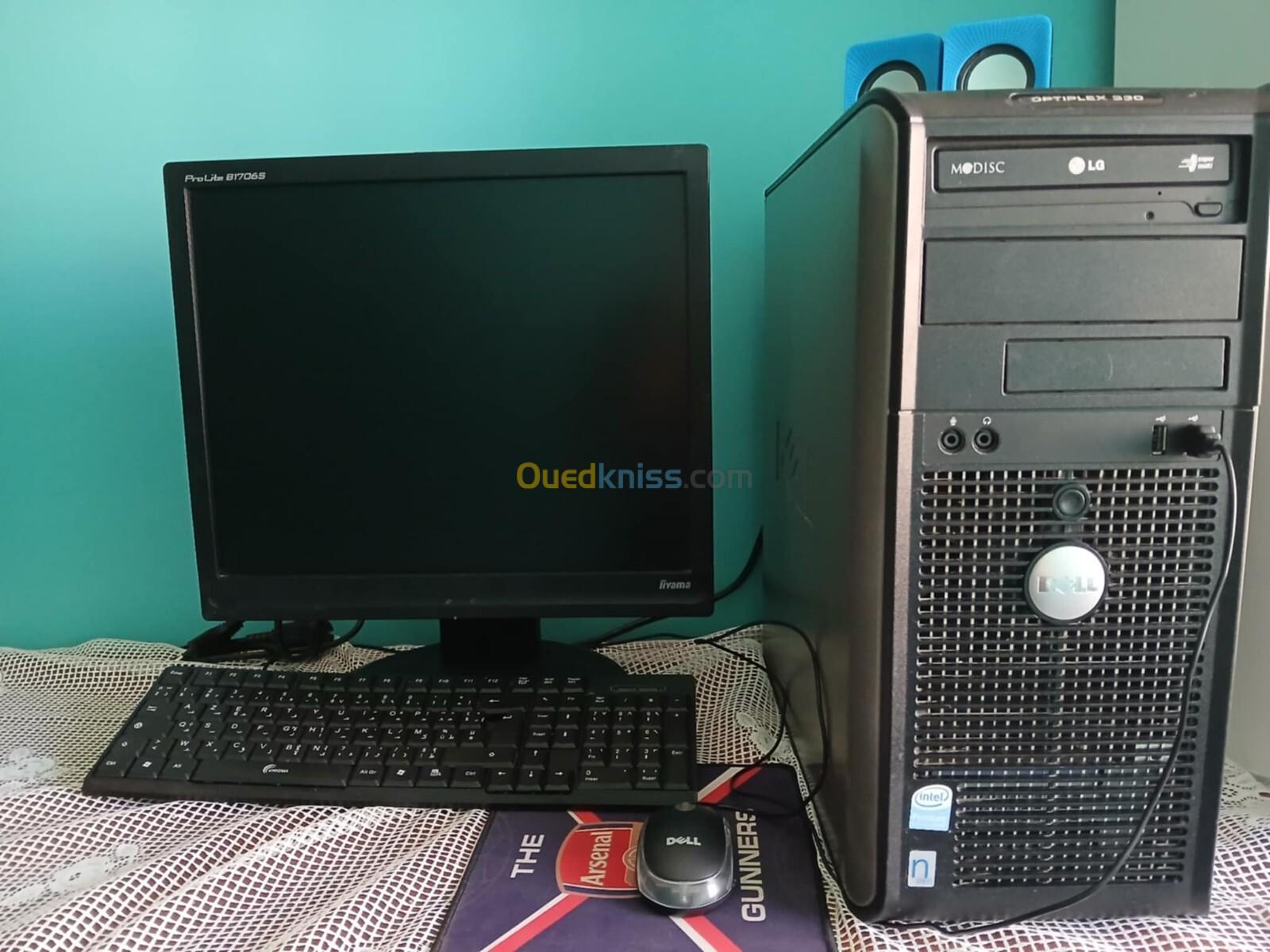 MICRO DELL OPTIPLEX 330 G3 PROCESSEUR PENTIUM DUAL-CORE / RAM 4 GO HHD 256 GO ECRAN 20"