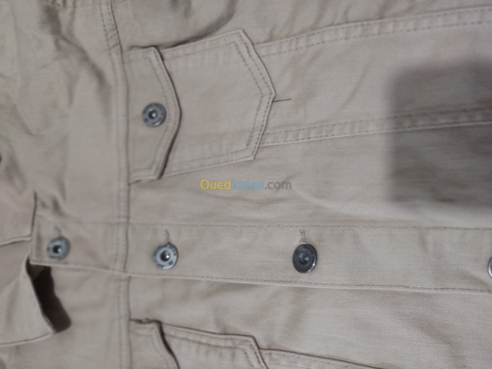 veste jean beige