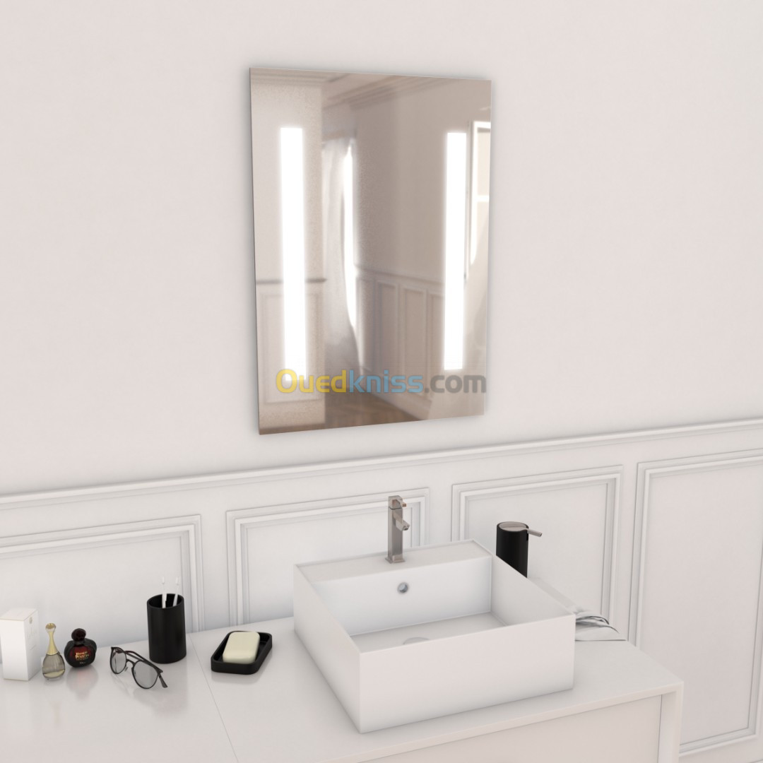 MIROIR SALLE DE BAIN LED SILVER RIVER 70X50CM AURLAN