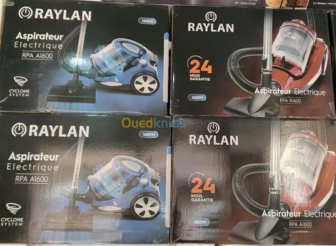 Aspirateur raylan 1600w blue/rouge