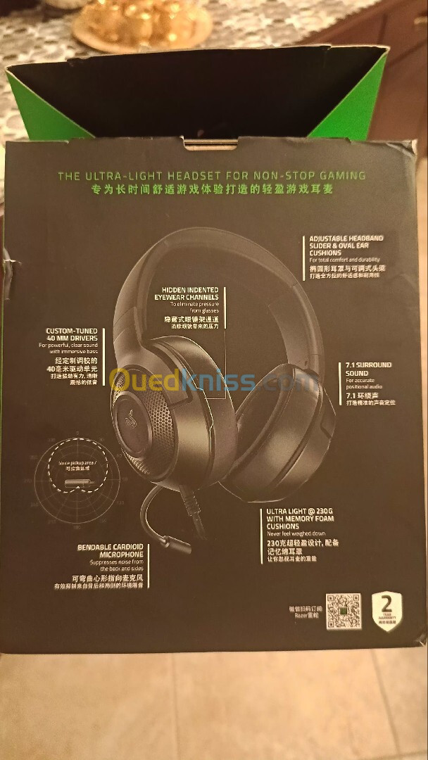 Casque Razer kraken x 