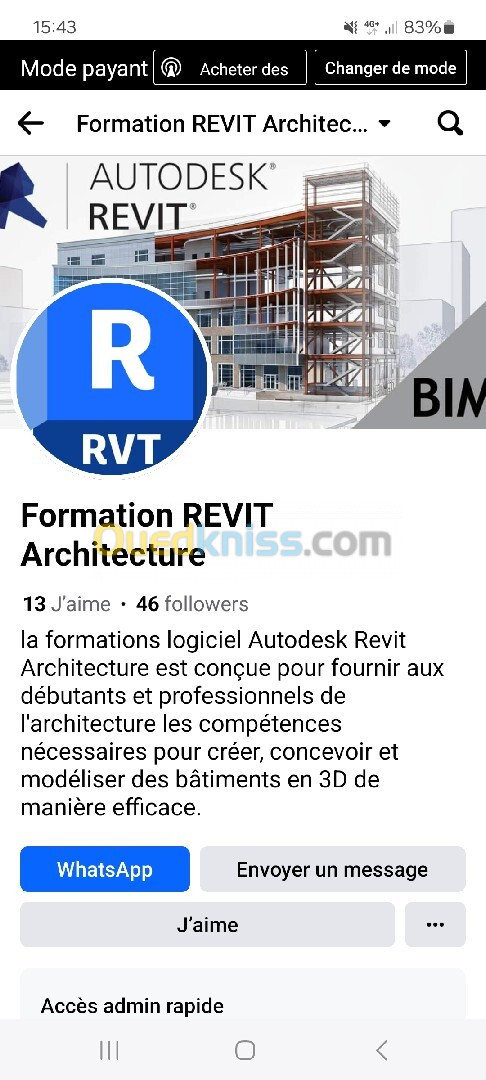 Formation Revit 