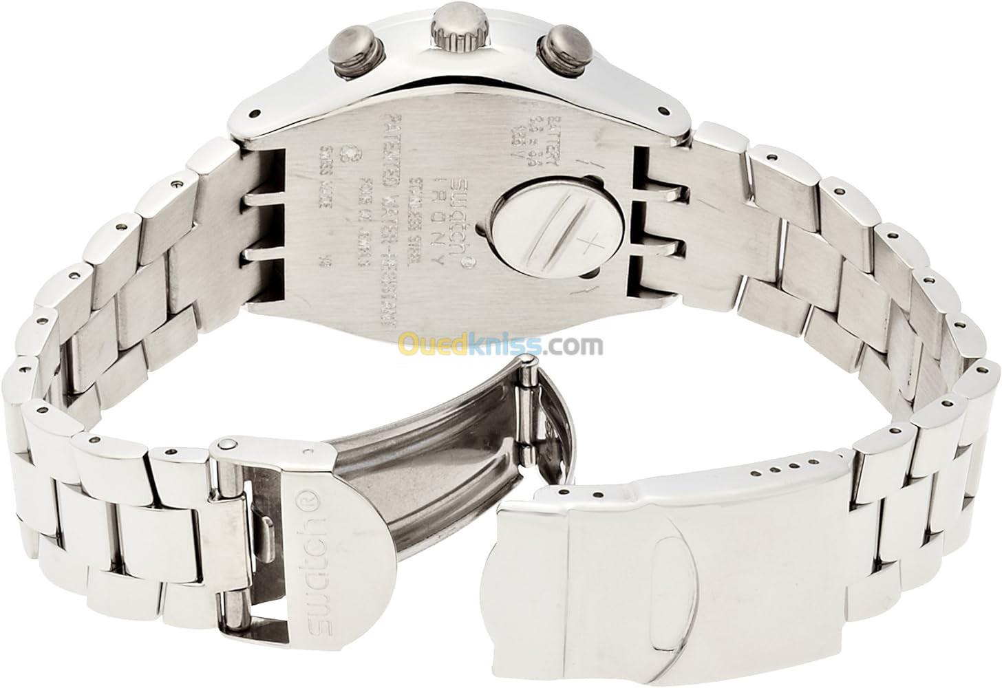 Swatch swiss irony stainless steel patented water on sale resistant