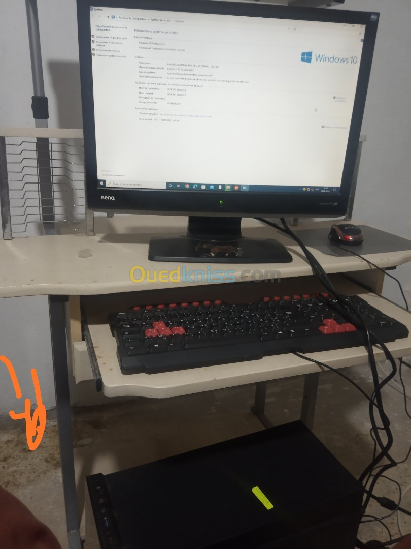 Pc de bureau demi gamer 