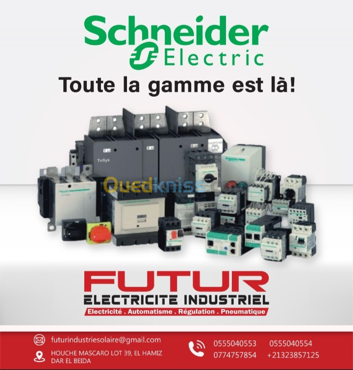  Contacteur - Disjoncteur Différentiels - Relais - Interrupteurs- variateur (Scheinder Electric)