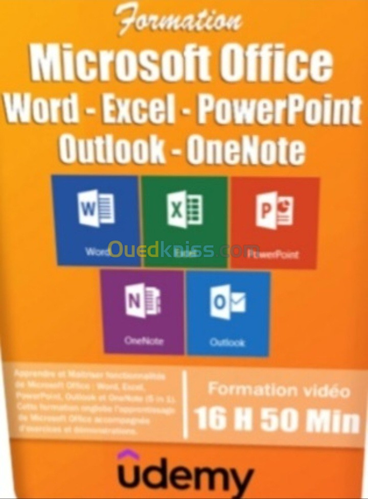 Formation Pack MS Office sur clé USB : UDEMY - WORD-EXCEL-POWERPT-OUTLOOK-ONENOTE 2021