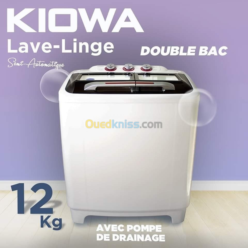 Machine A Laver  KIOWA 12kg ( 2 Bacs )