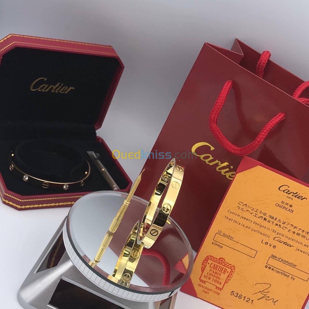 Cartier bracelet parisienne copie originale acier inoxydable 