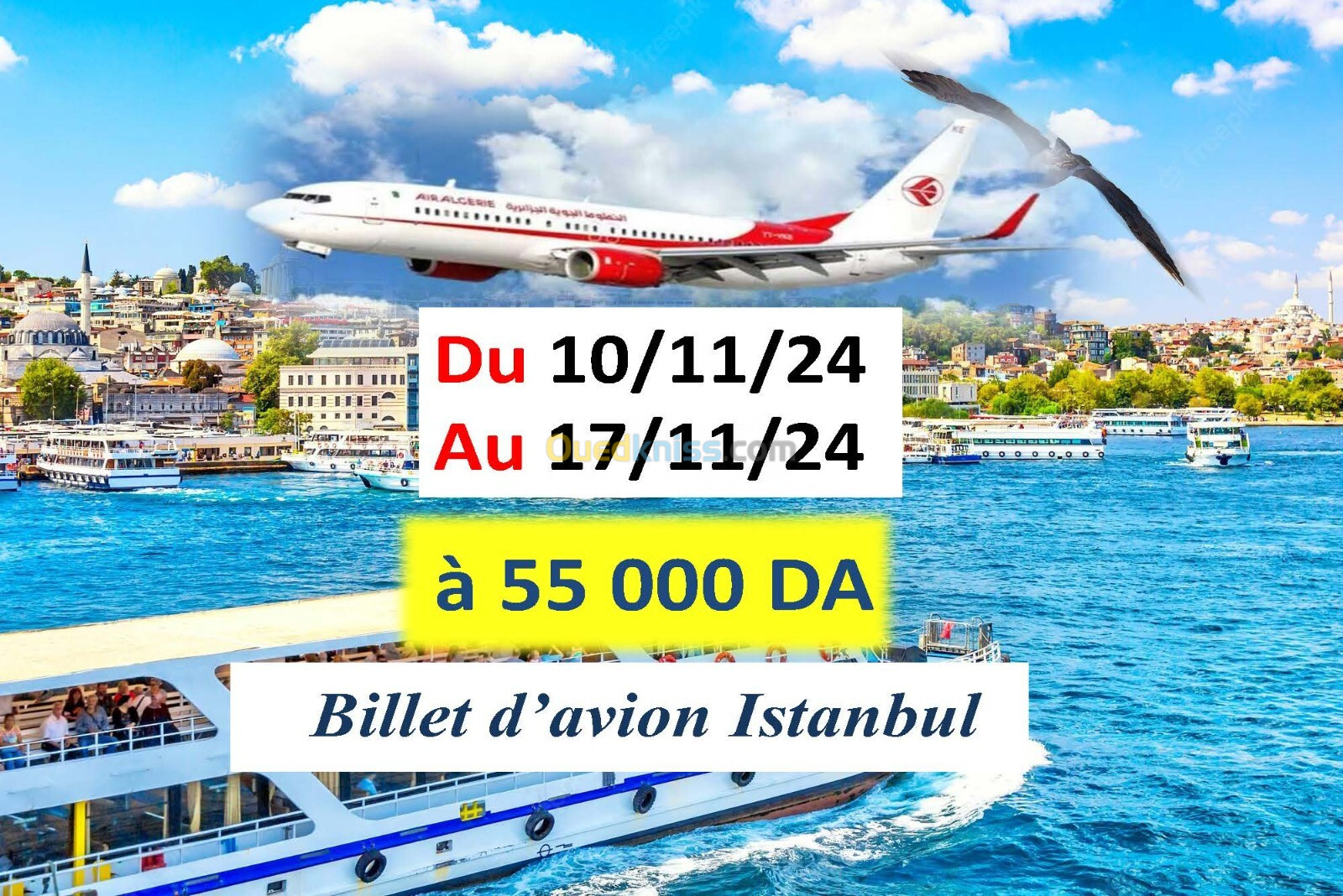 VENTE BILLET D'AVION ALGER-ISTANBUL