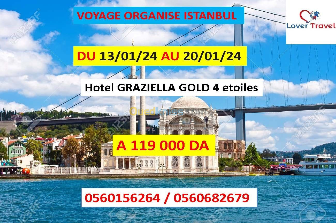 Voyage Organisé ISTANBUL JANVIER 2024