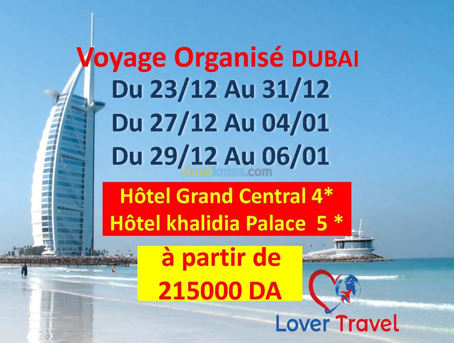 Voyage organisé Dubai fin d'année (vacance d'hiver )