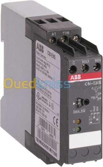 Relais de phase ABB CM PSS.31S Three phase monitoring relay 2c/o, 0,0.1 30s, L1 L2 L3 = 3 x 380VAC